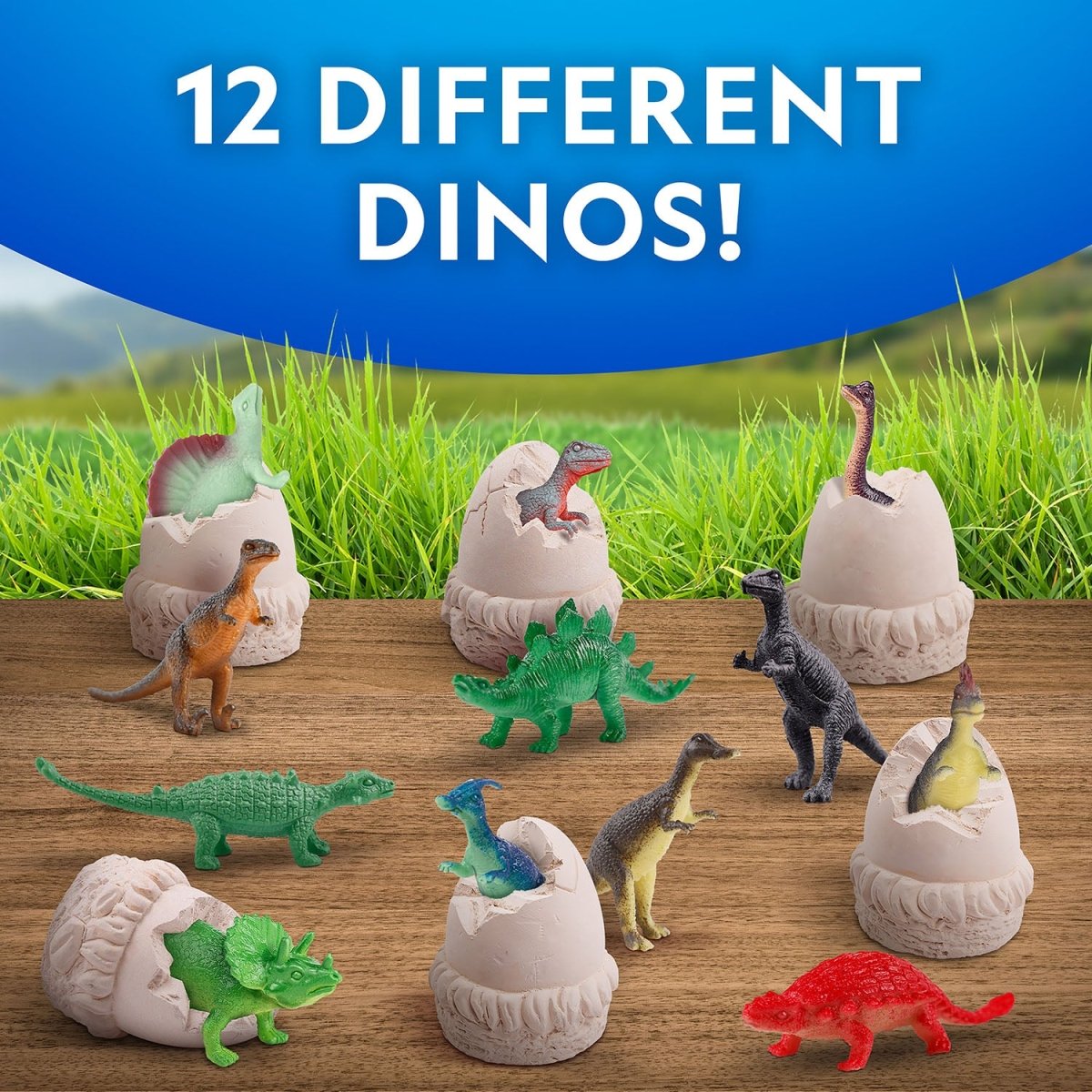 NG DINOSAUR EGG DIG KIT - 12 PCS - Premium for Kids in Qatar | Toysaro.com