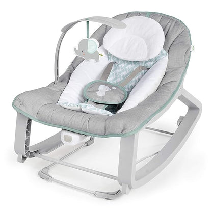 Ingenuity Keep Cozy 3 - in - 1 Grow with Me Bounce & Rock Seat - Burst - Premium for Kids in Qatar | Toysaro.com