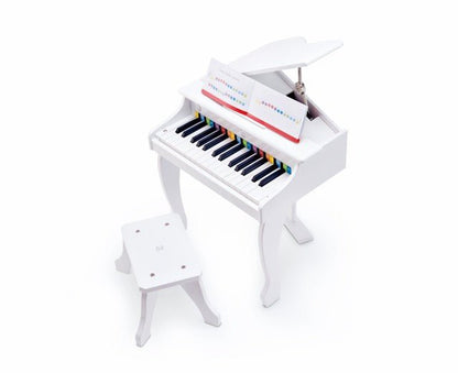 Hape Music Deluxe Grand Piano White 3pcs - Premium for Kids in Qatar | Toysaro.com