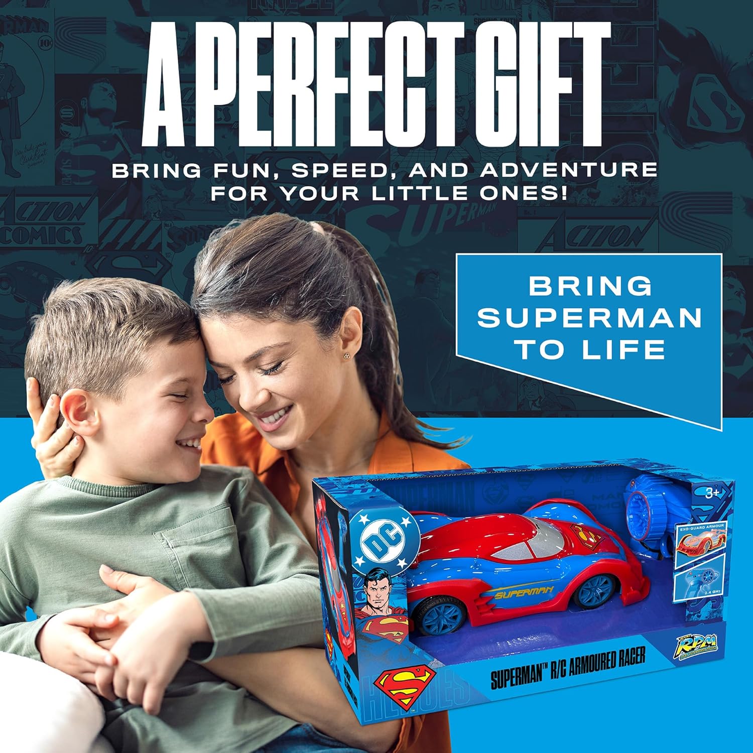 RC SUPERMAN ARMOURED RACER 1:20 B/O - Premium for Kids in Qatar | Toysaro.com