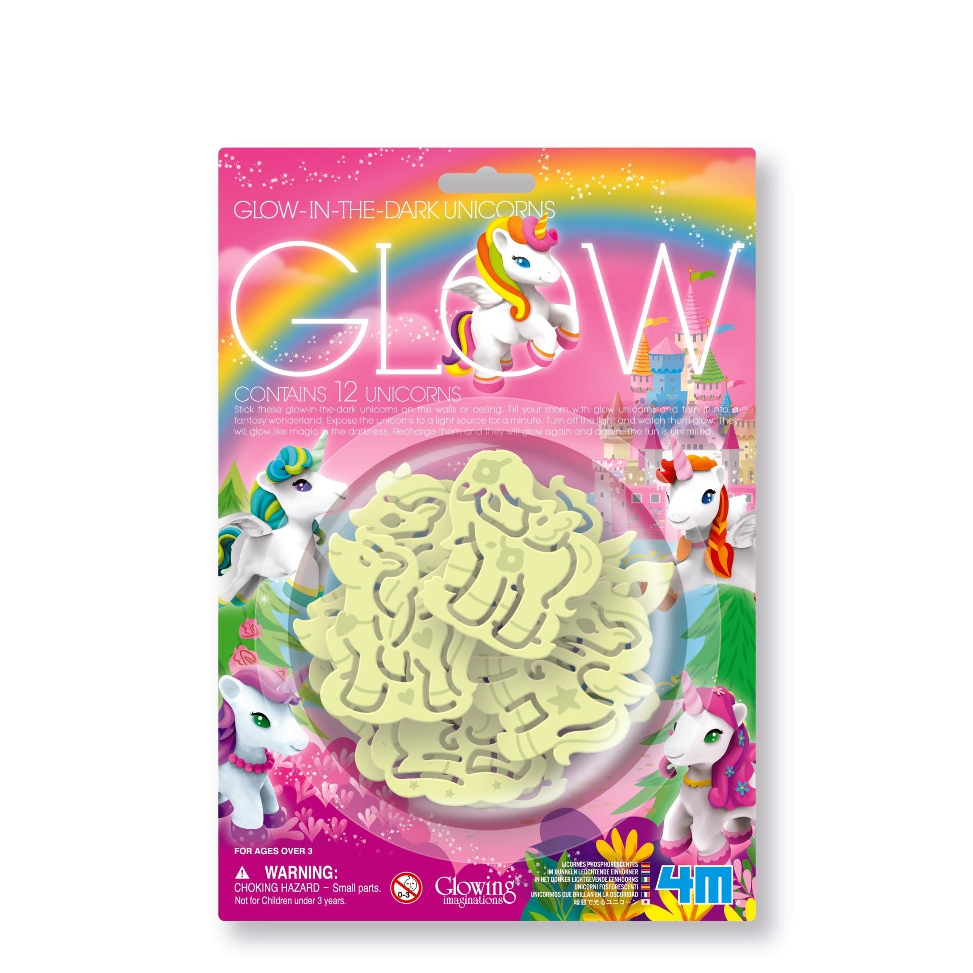 4M Card / Glow - In - The - Dark Unicorns - Premium for Kids in Qatar | Toysaro.com