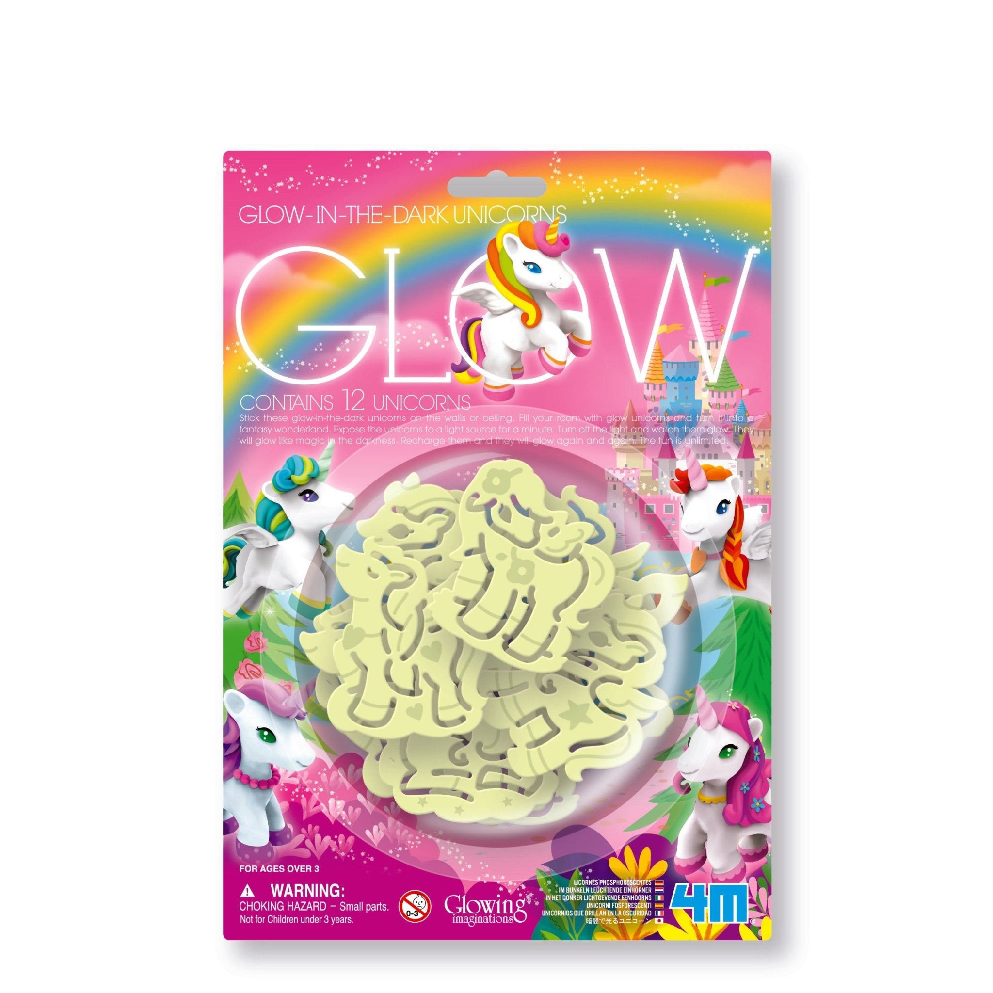 4M Card / Glow - In - The - Dark Unicorns - Premium for Kids in Qatar | Toysaro.com
