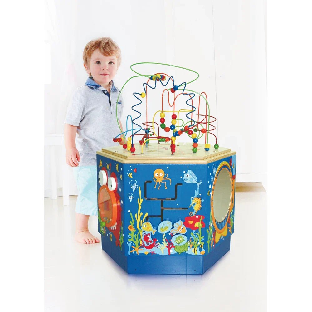 Hape Coral Reef Multi Activity Center (Blue) - Premium for Kids in Qatar | Toysaro.com