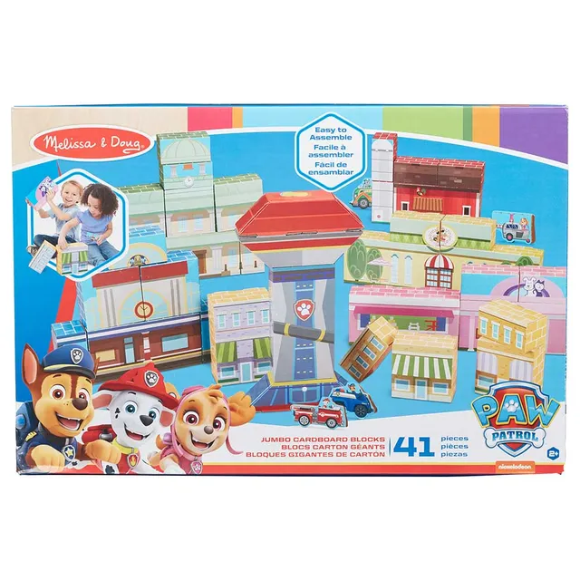Melissa and Doug Paw Patrol Jumbo Cardboard Blocks - Premium for Kids in Qatar | Toysaro.com
