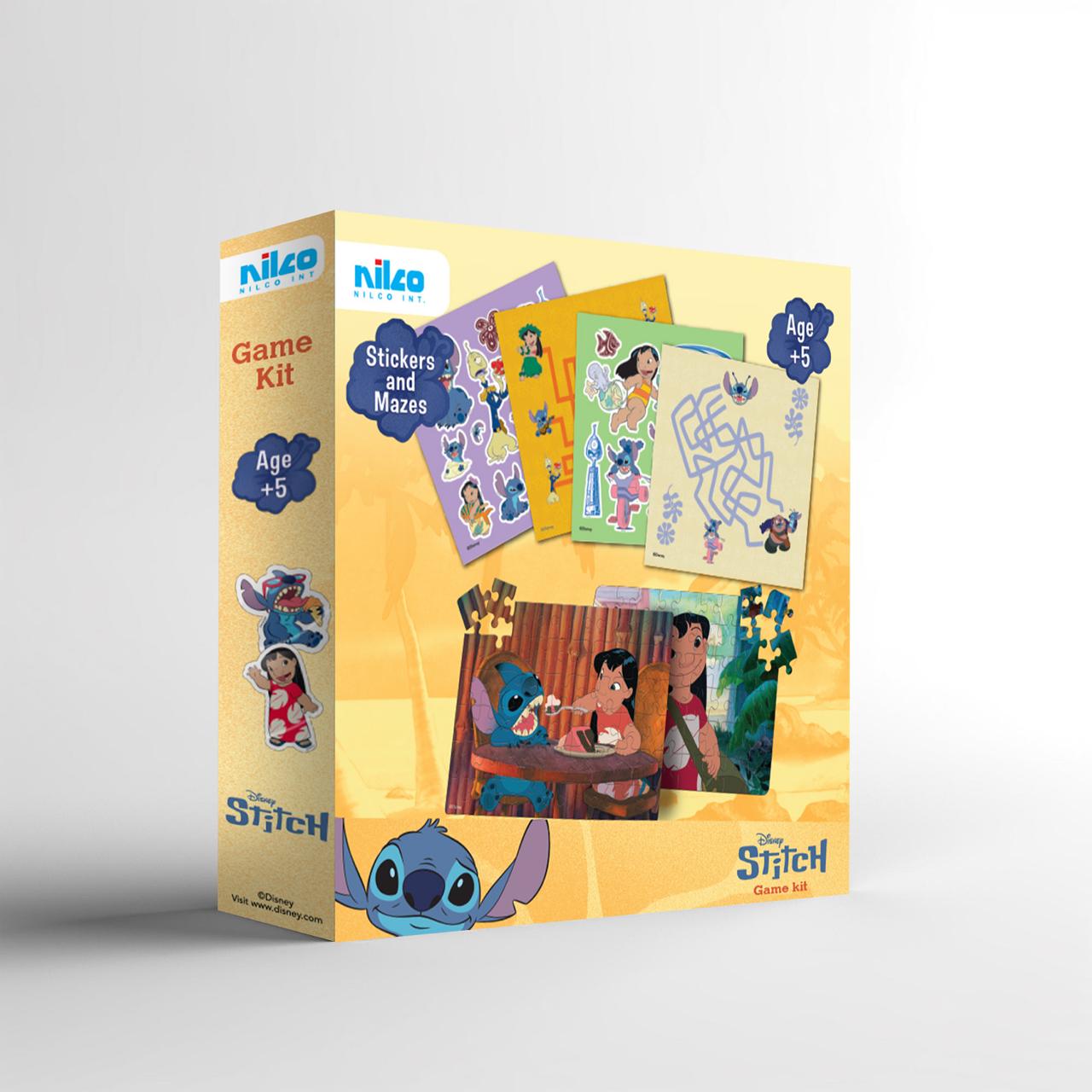 Game kit puzzles, stickers, mazes Disney stitch - Premium for Kids in Qatar | Toysaro.com