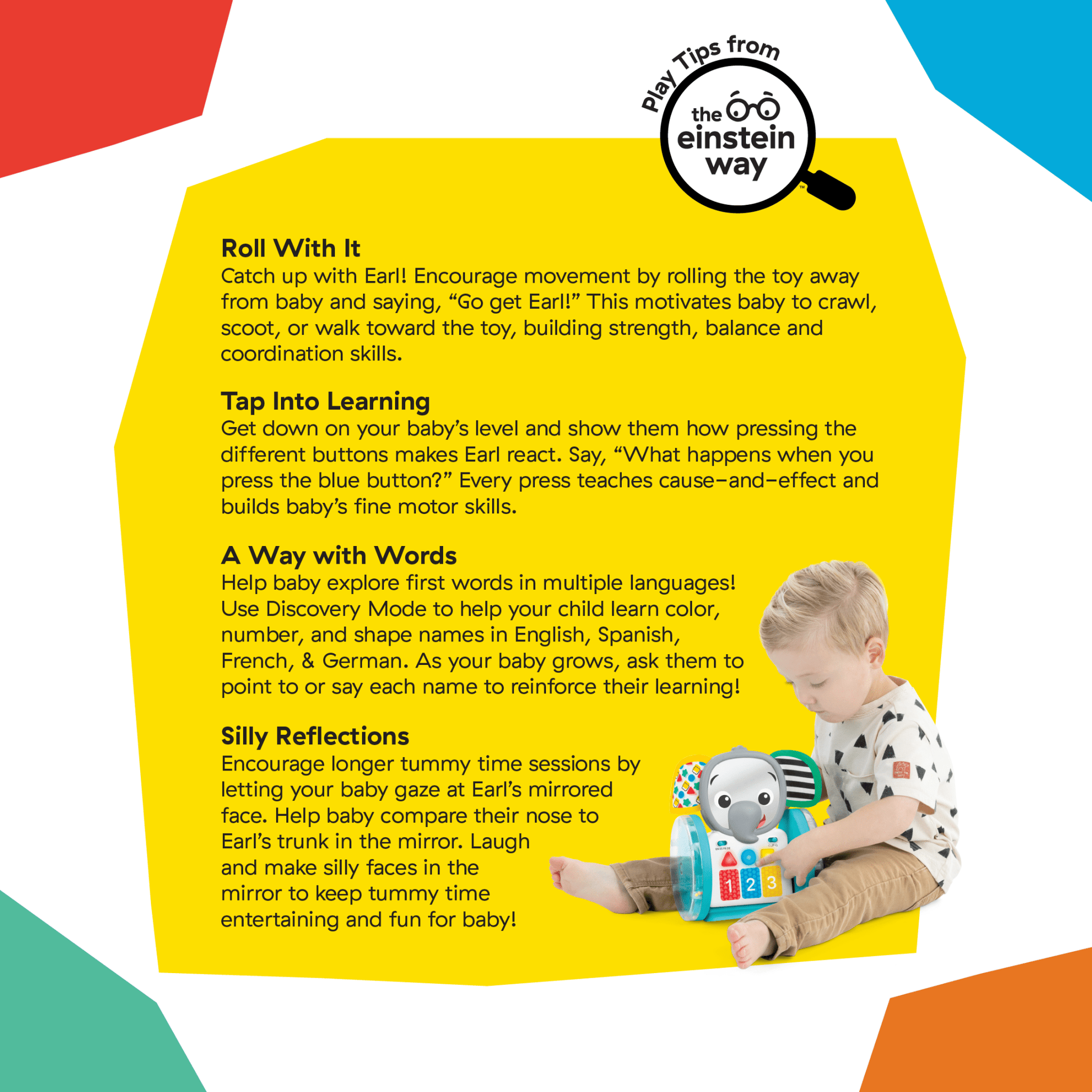 Baby Einstein Chase & Tap Earl™ Interactive Crawling Toy - Premium for Kids in Qatar | Toysaro.com