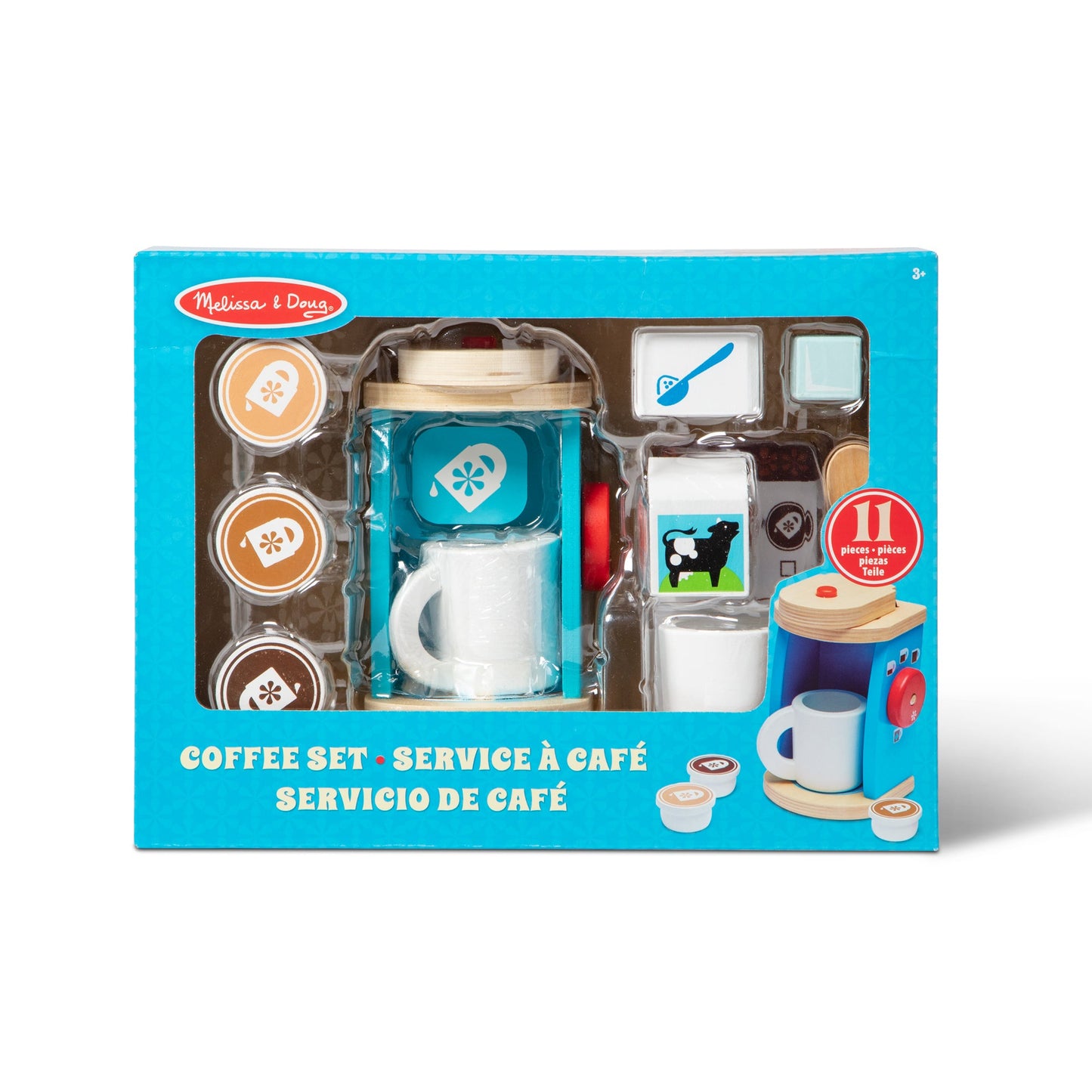Melissa and Doug Wooden Brew & Serve Coffee Set - Premium for Kids in Qatar | Toysaro.com