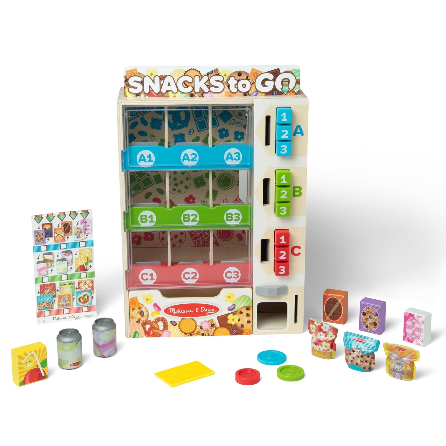 Melissa and Doug Sort, Stock, Select Wooden Vending Machine Play Set - Premium for Kids in Qatar | Toysaro.com