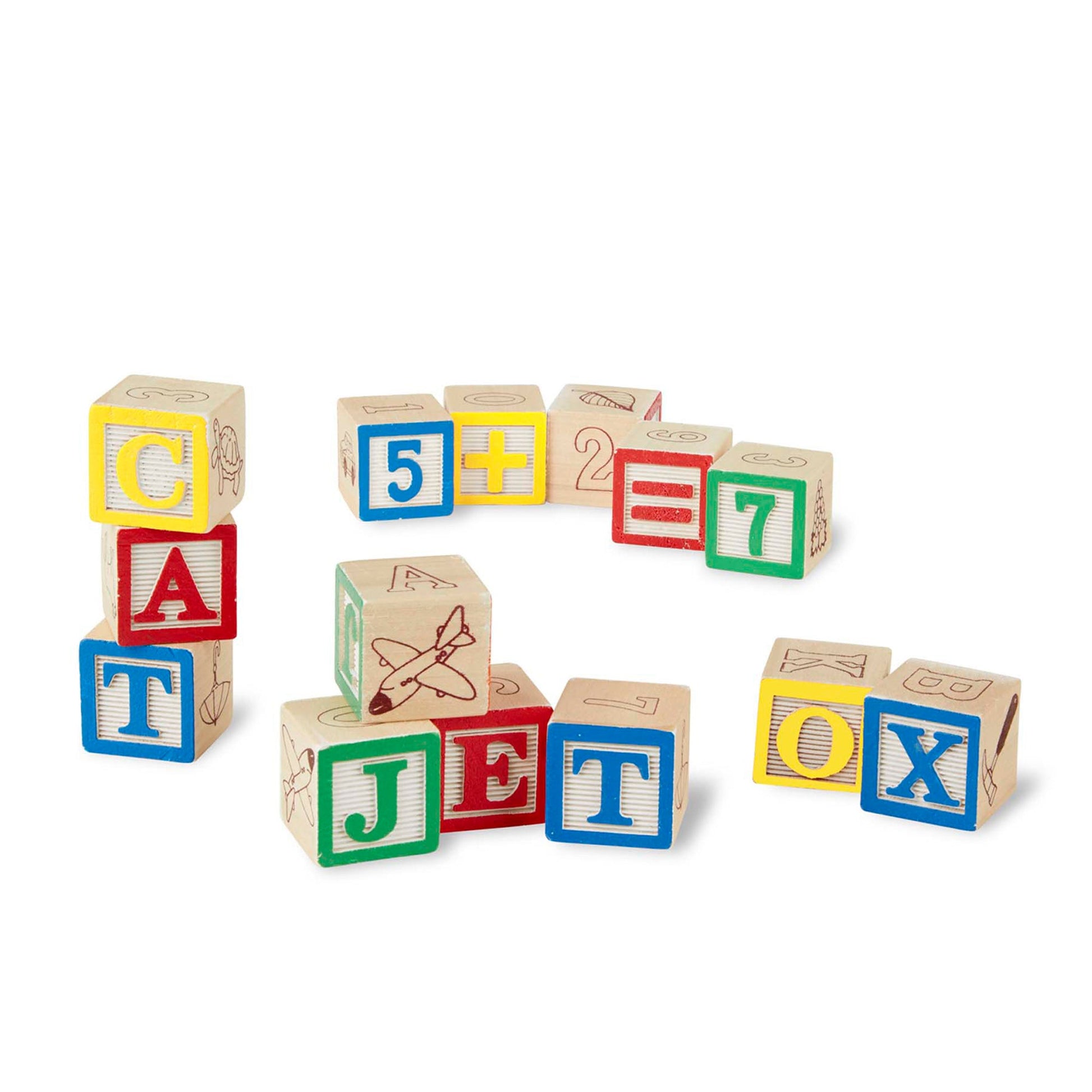 Melissa and Doug Wooden ABC/123 Blocks - Premium for Kids in Qatar | Toysaro.com