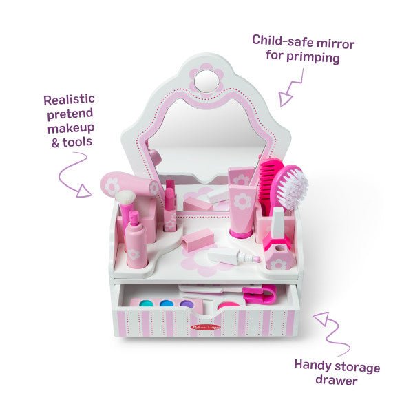 Melissa and Doug Vanity Play Set - Premium for Kids in Qatar | Toysaro.com