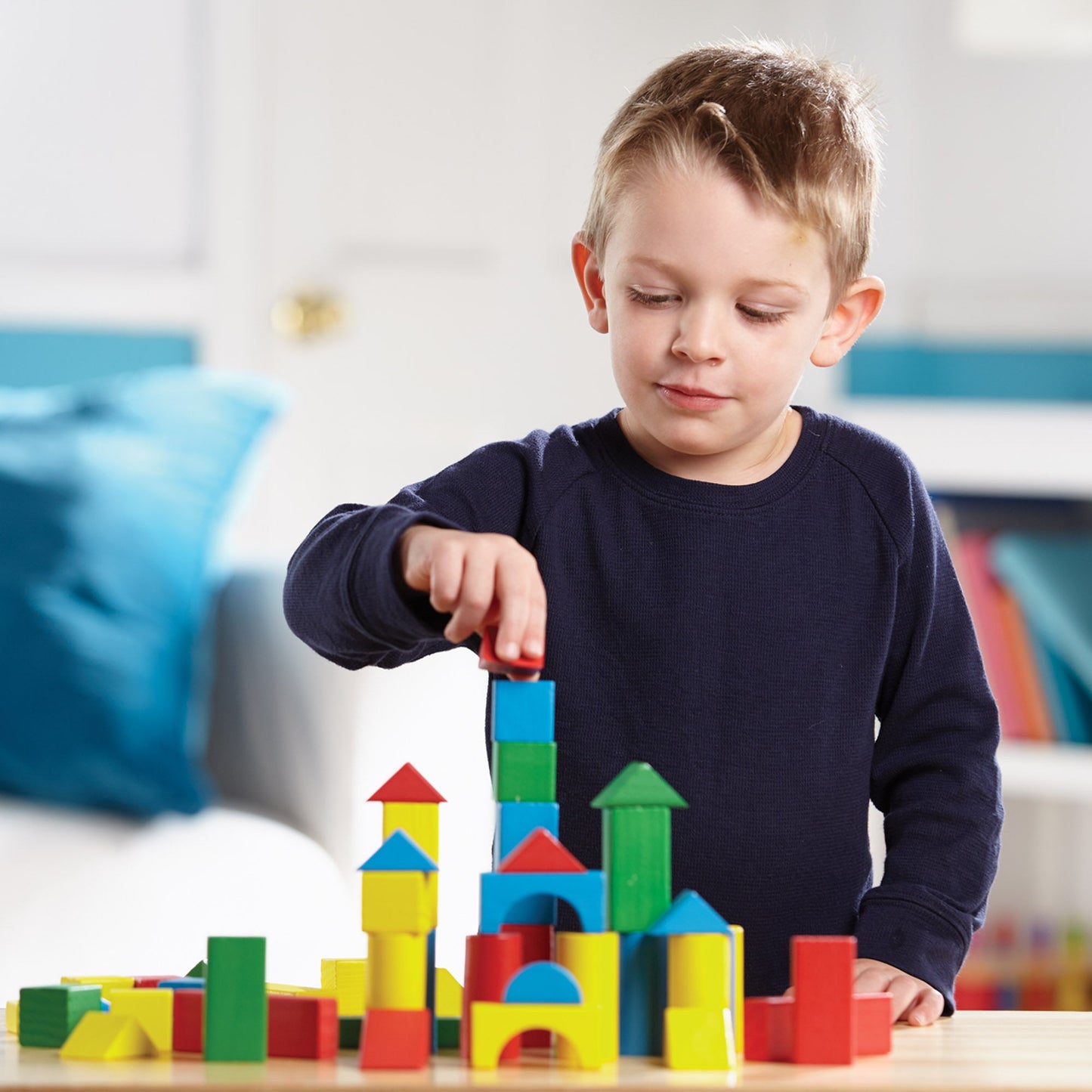 Melissa and Doug 100 Wood Blocks Set - Premium for Kids in Qatar | Toysaro.com