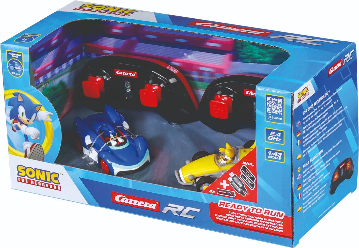 TEAM SONIC RACING MINI RC - SONIC & TAILS 1:43 - Premium for Kids in Qatar | Toysaro.com