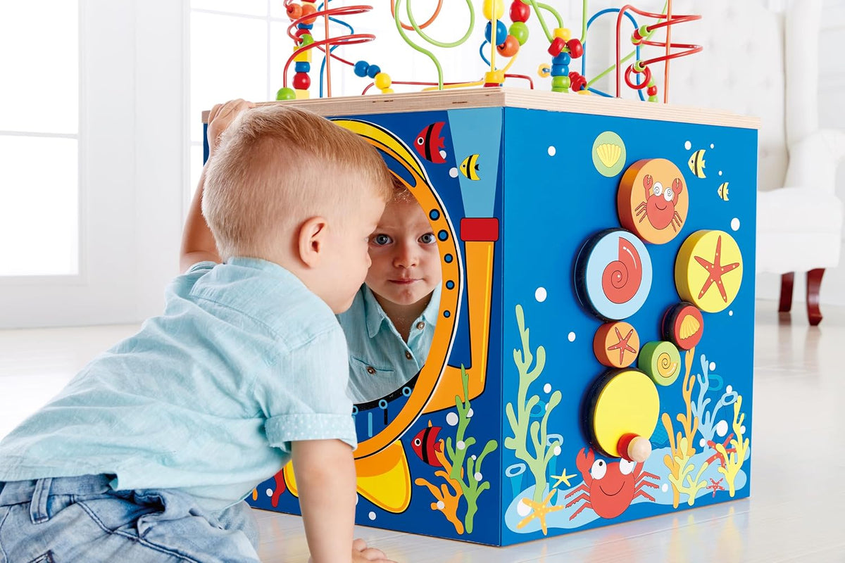 Hape Coral Reef Multi Activity Center (Blue) - Premium for Kids in Qatar | Toysaro.com