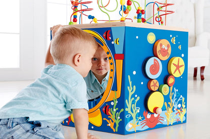 Hape Coral Reef Multi Activity Center (Blue) - Premium for Kids in Qatar | Toysaro.com
