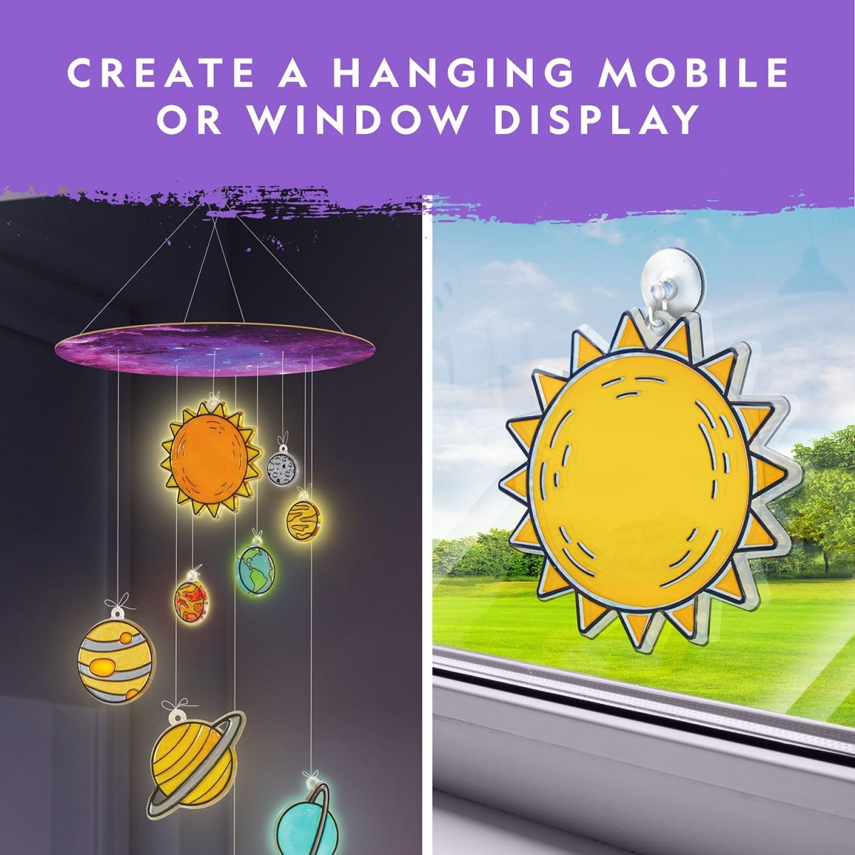 NG STAINED GLASS SOLAR SYSTEM CRAFT KIT - Premium for Kids in Qatar | Toysaro.com