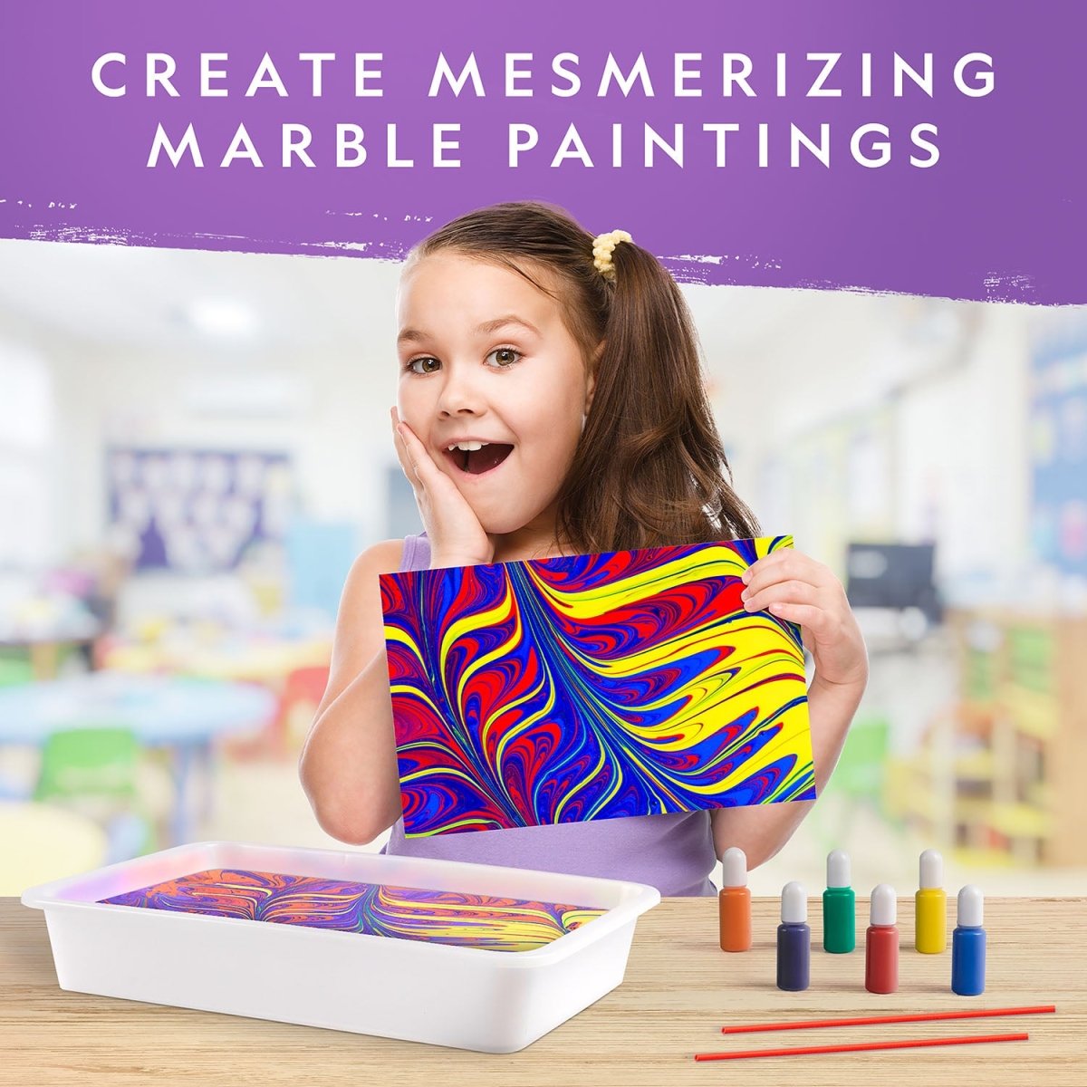 NG PAINT MARBLING CRAFT KIT - Premium for Kids in Qatar | Toysaro.com