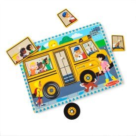 Melissa and Doug The Wheels on the Bus Sound Puzzle - Premium for Kids in Qatar | Toysaro.com