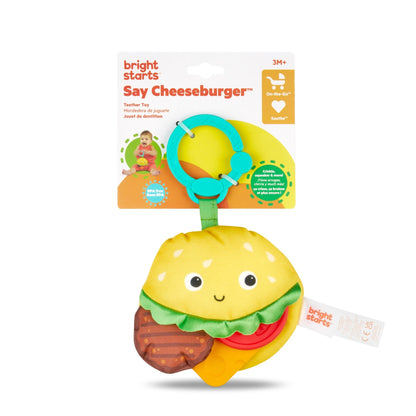 Bright Starts™Say Cheeseburger™ Teether Toy - Premium for Kids in Qatar | Toysaro.com