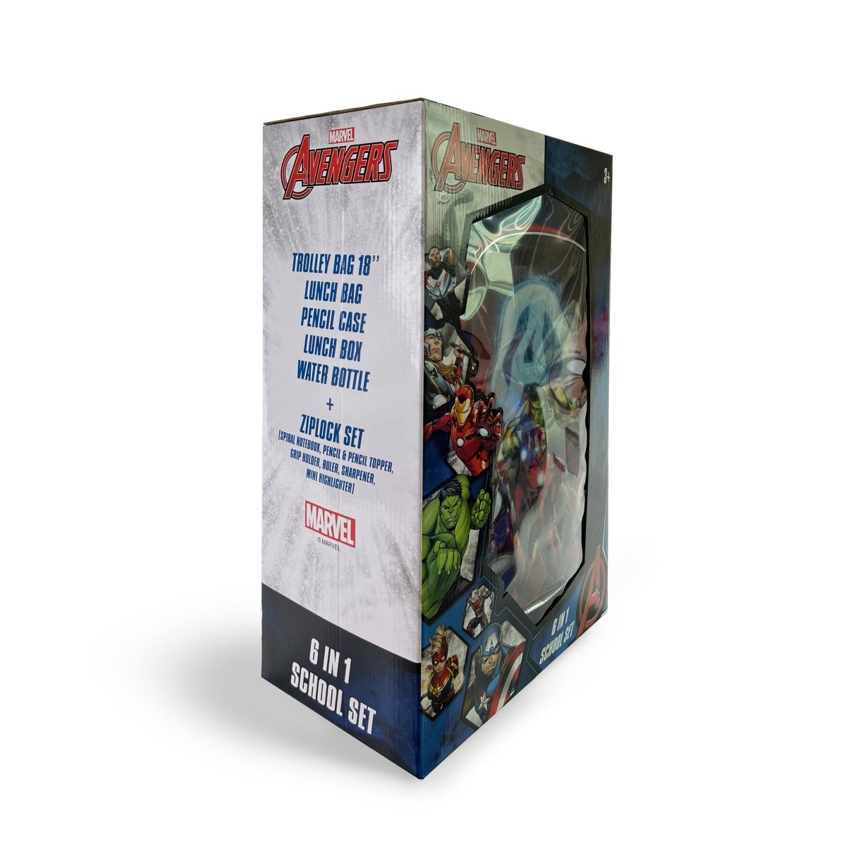 Marvel Avengers Big Four 18" 6in1 Trolley Box Set - Premium for Kids in Qatar | Toysaro.com