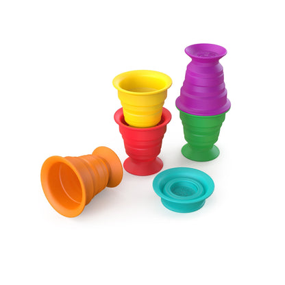 Stack & Squish Cups™ Sensory Stacking Toys - Premium for Kids in Qatar | Toysaro.com