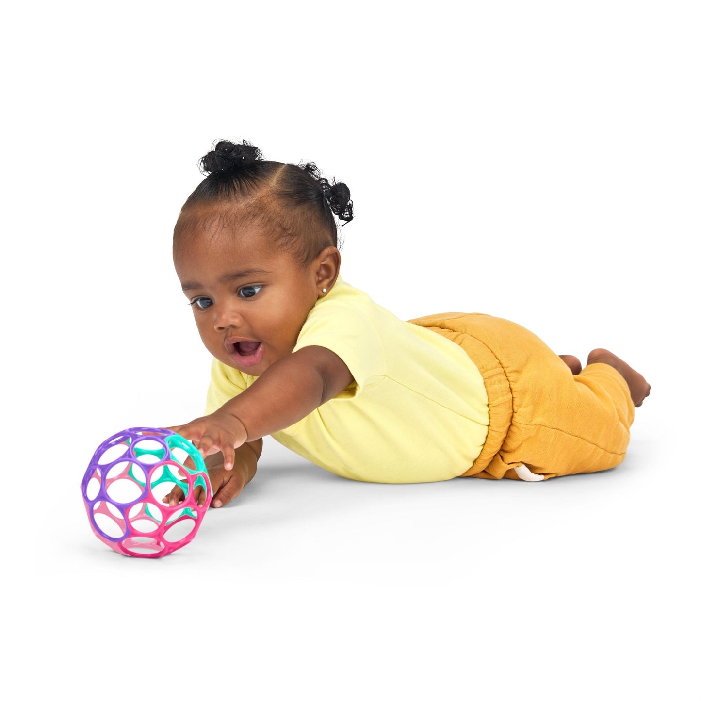 Bright Starts™Oball Classic™ Easy - Grasp Toy - Pink/Purple - Premium for Kids in Qatar | Toysaro.com