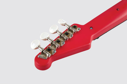 Hape Learn with Lights Electric Ukulele Wooden Instrument Red - Premium for Kids in Qatar | Toysaro.com