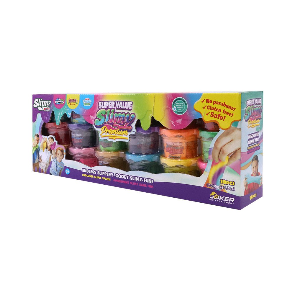 SLIMY SUPER VALUE SLIMY 2oz 18 pack - Premium for Kids in Qatar | Toysaro.com