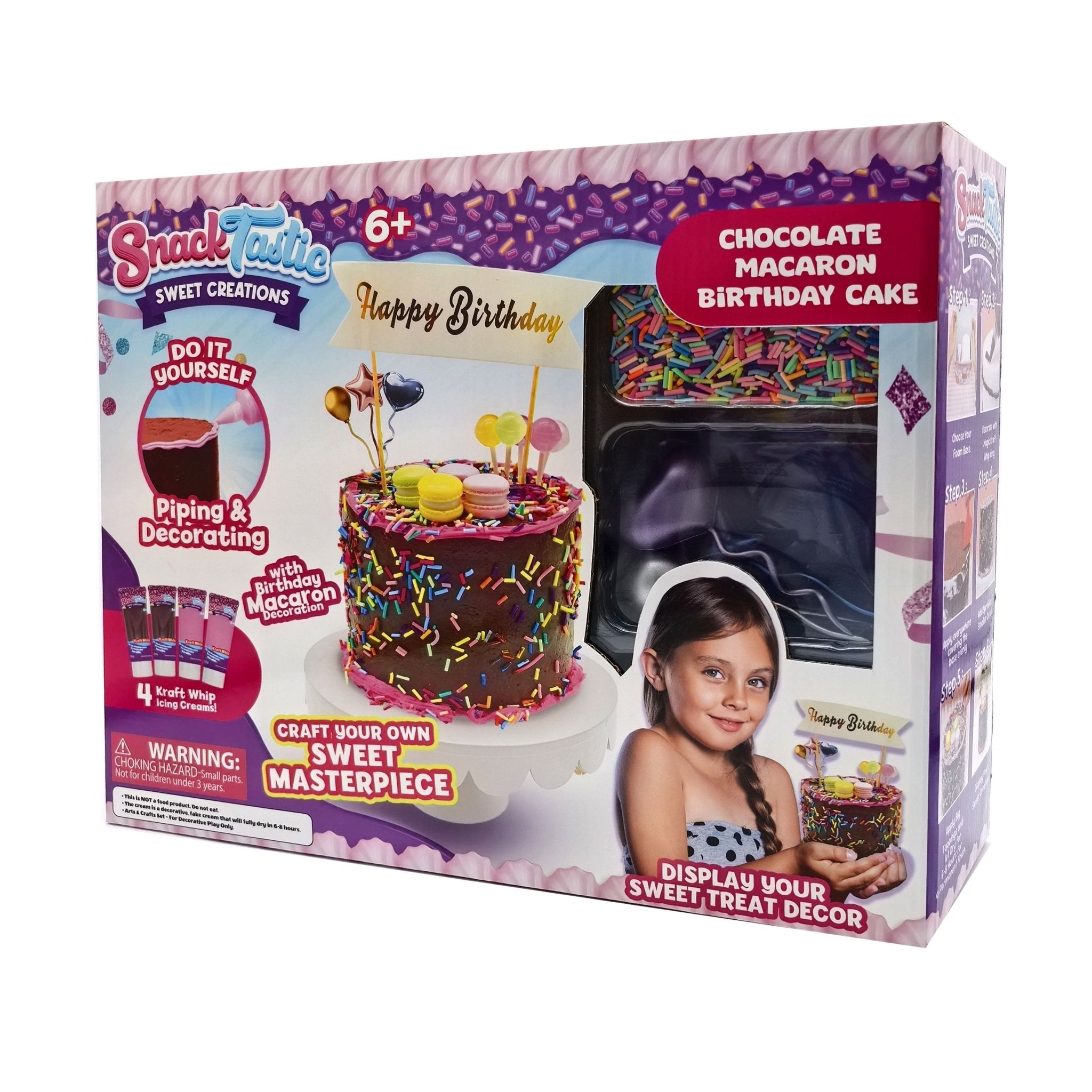 SNACK TASTIC - CHOCOLATE MACARON BIRTHDAY CAKE - Premium for Kids in Qatar | Toysaro.com