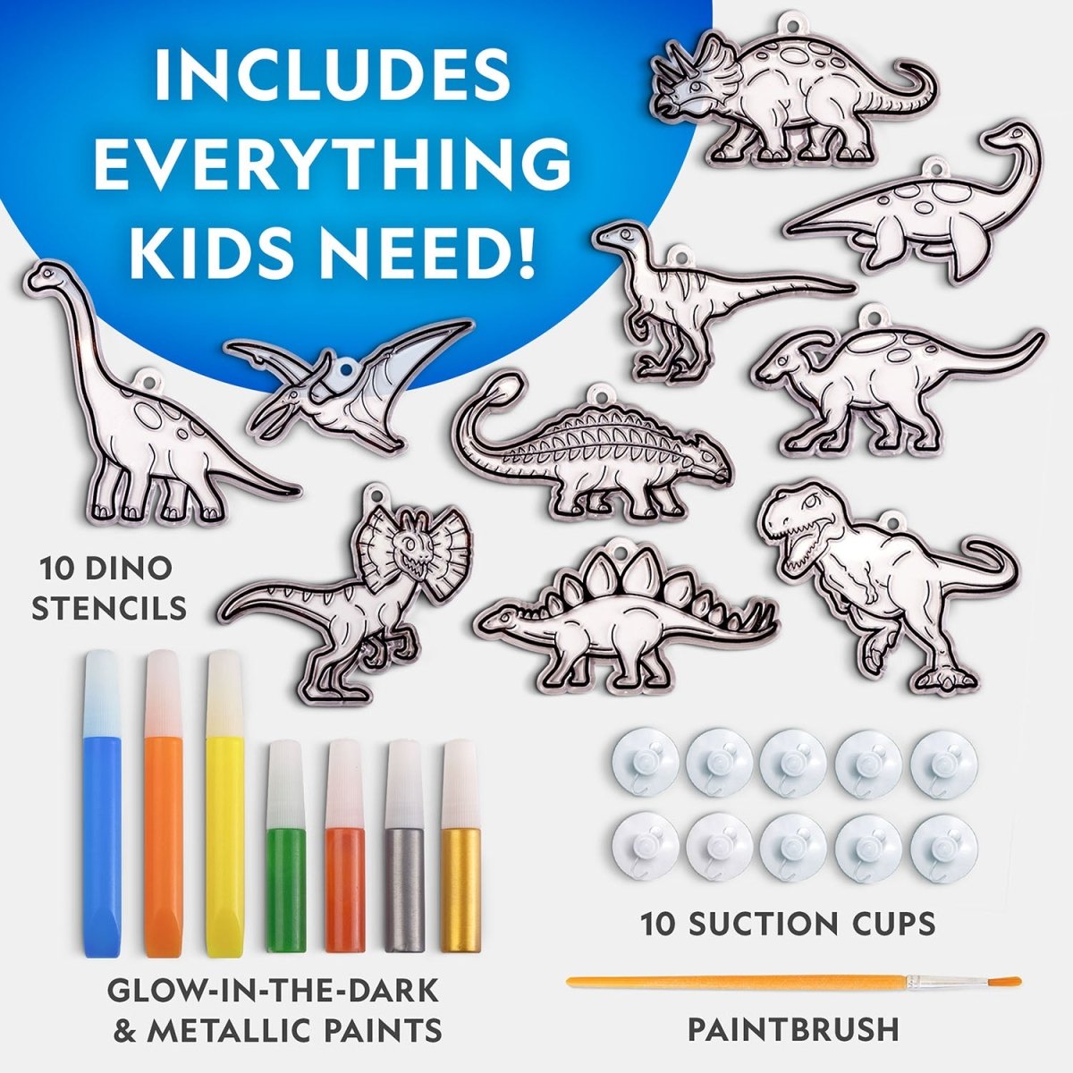 NG GID STAINED GLASS DINOSAURS - Premium for Kids in Qatar | Toysaro.com