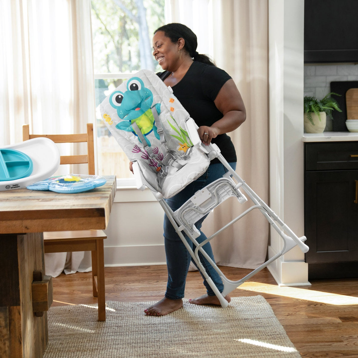 Baby Einstein™ Snack and Splash Compact Folding High Chair - Premium for Kids in Qatar | Toysaro.com