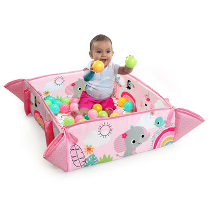 Bright Starts 5 - in - 1 Your Way Ball Play Activity Gym & Ball Pit - Rainbow Tropics - Premium for Kids in Qatar | Toysaro.com
