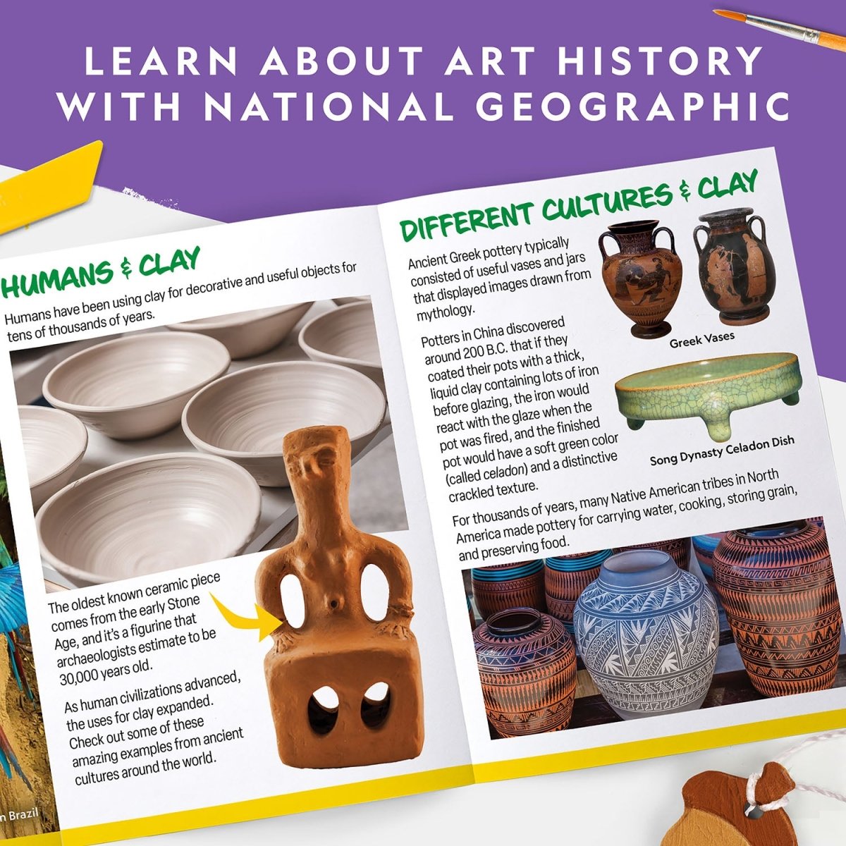 NG AIR - DRY CLAY POTTERY CRAFT KIT - Premium for Kids in Qatar | Toysaro.com