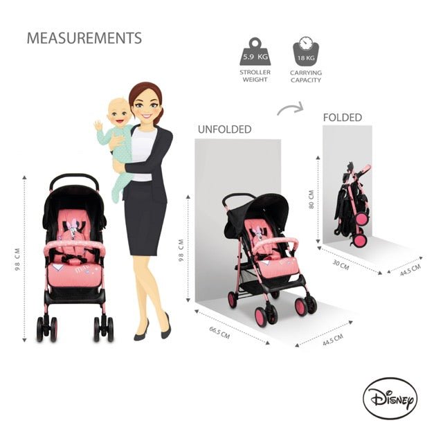 BABY STROLLER - D1 MINNIE TC STROLLER COLLECTIONS - Premium for Kids in Qatar | Toysaro.com