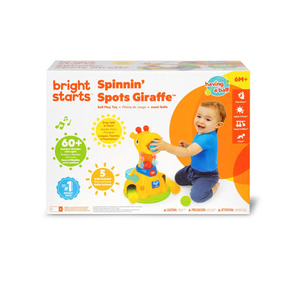 Bright Starts™ Spinnin’ Spots Giraffe™ Ball Play Toy - Premium for Kids in Qatar | Toysaro.com