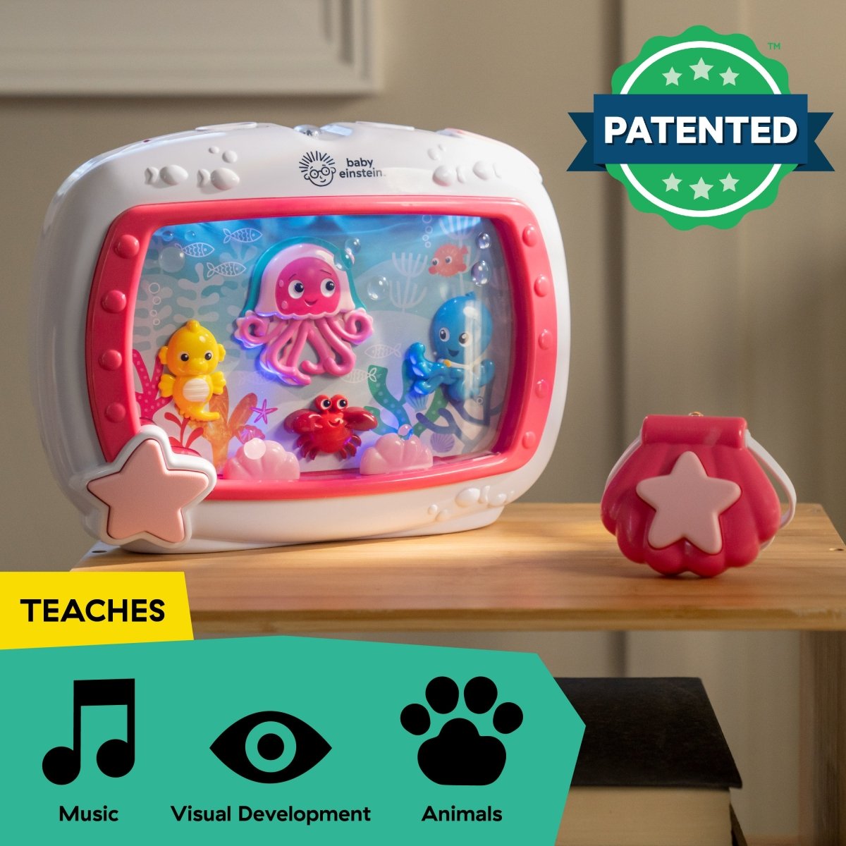 Baby Einstein™Sea Dreams Soother™ Crib Toy Pink - Premium for Kids in Qatar | Toysaro.com