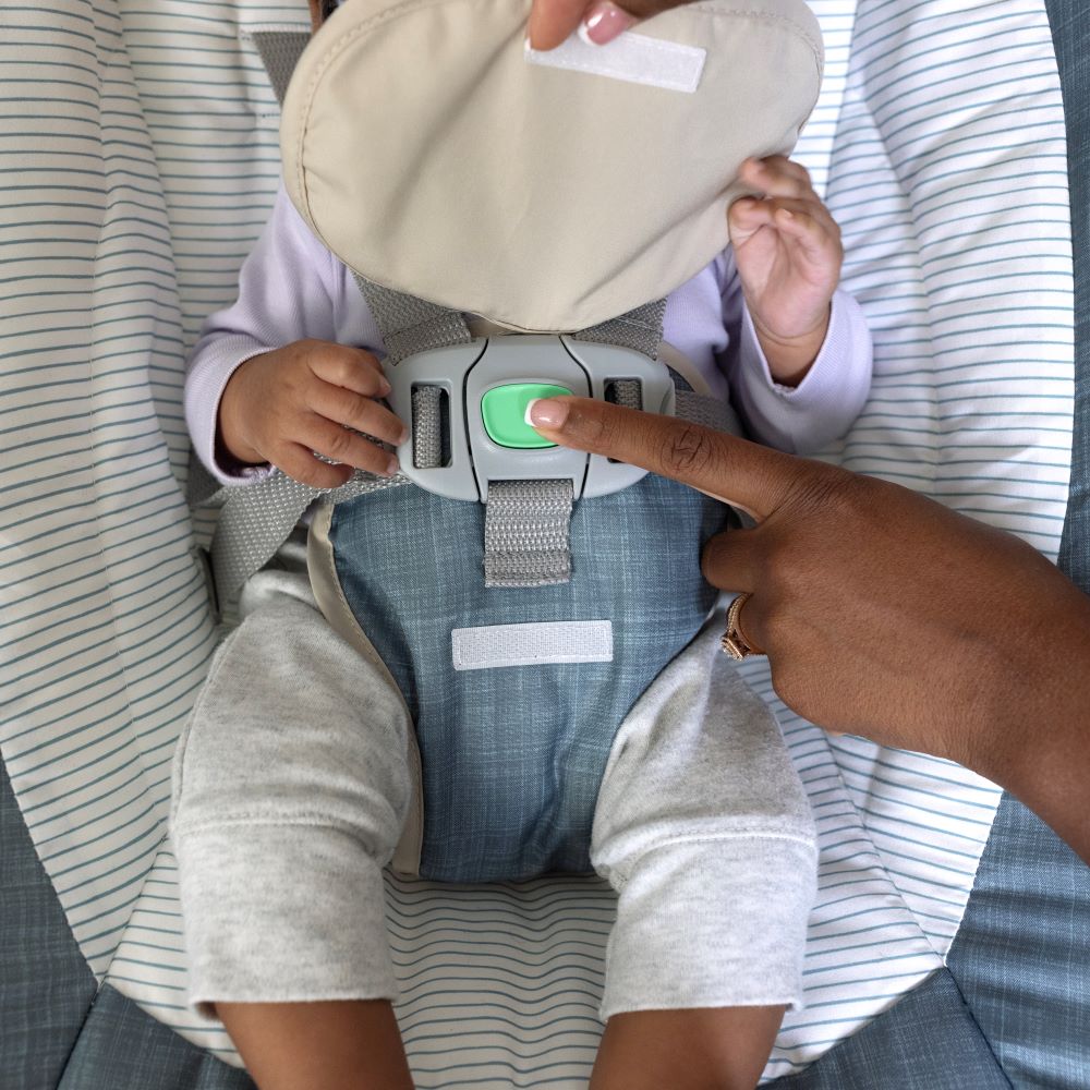 Ingenuity™ SimpleComfort™ Compact Soothing Swing - Chambray - Premium for Kids in Qatar | Toysaro.com