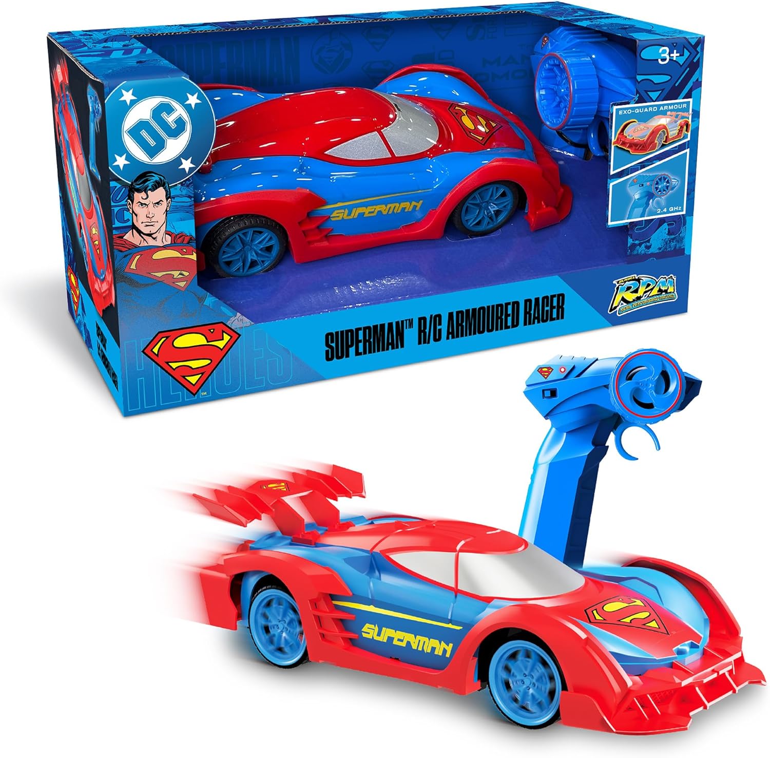 RC SUPERMAN ARMOURED RACER 1:20 B/O - Premium for Kids in Qatar | Toysaro.com