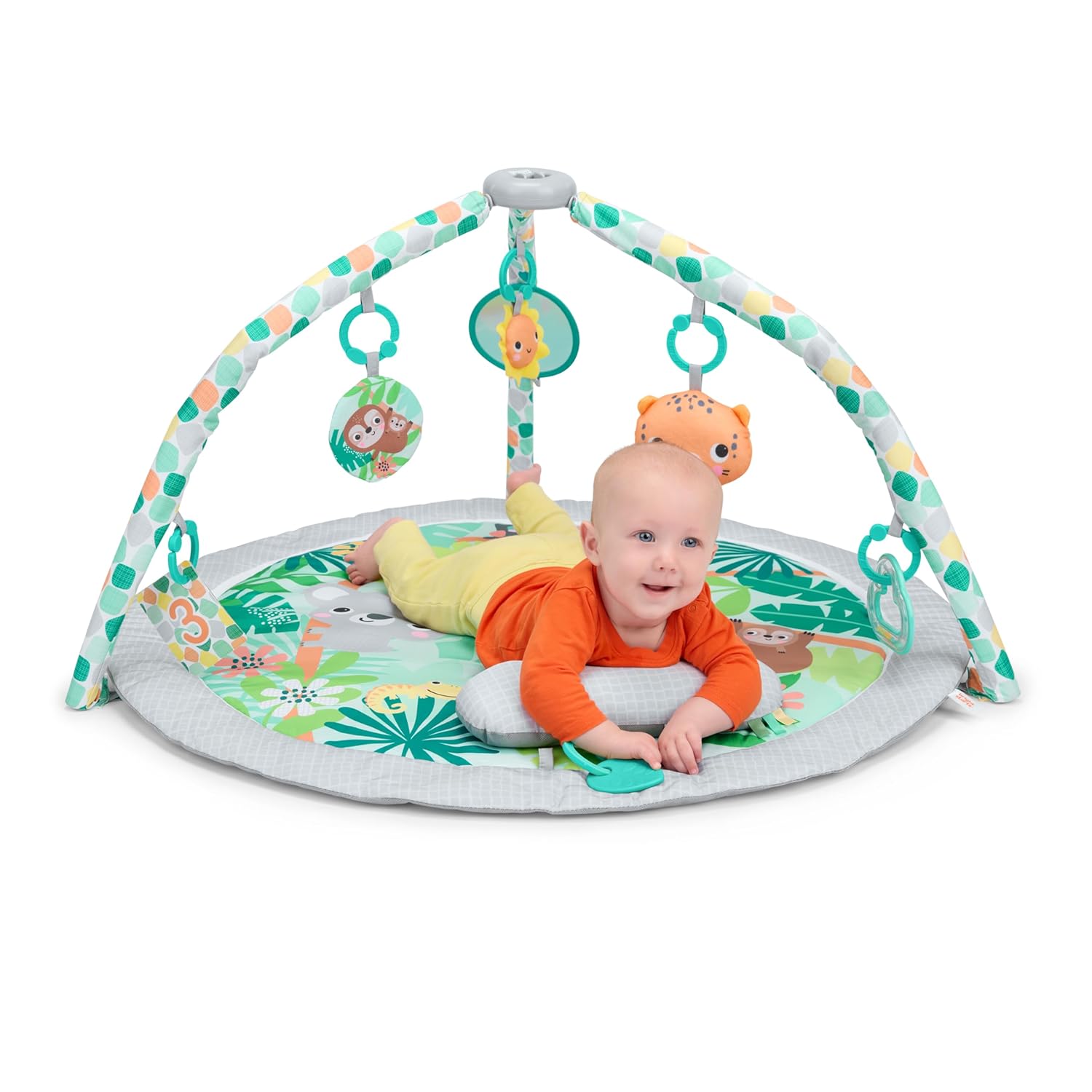 Bright Starts™ Pop 'N Wiggle™ Wild Rainforest FoldAway Activity Gym - Premium for Kids in Qatar | Toysaro.com