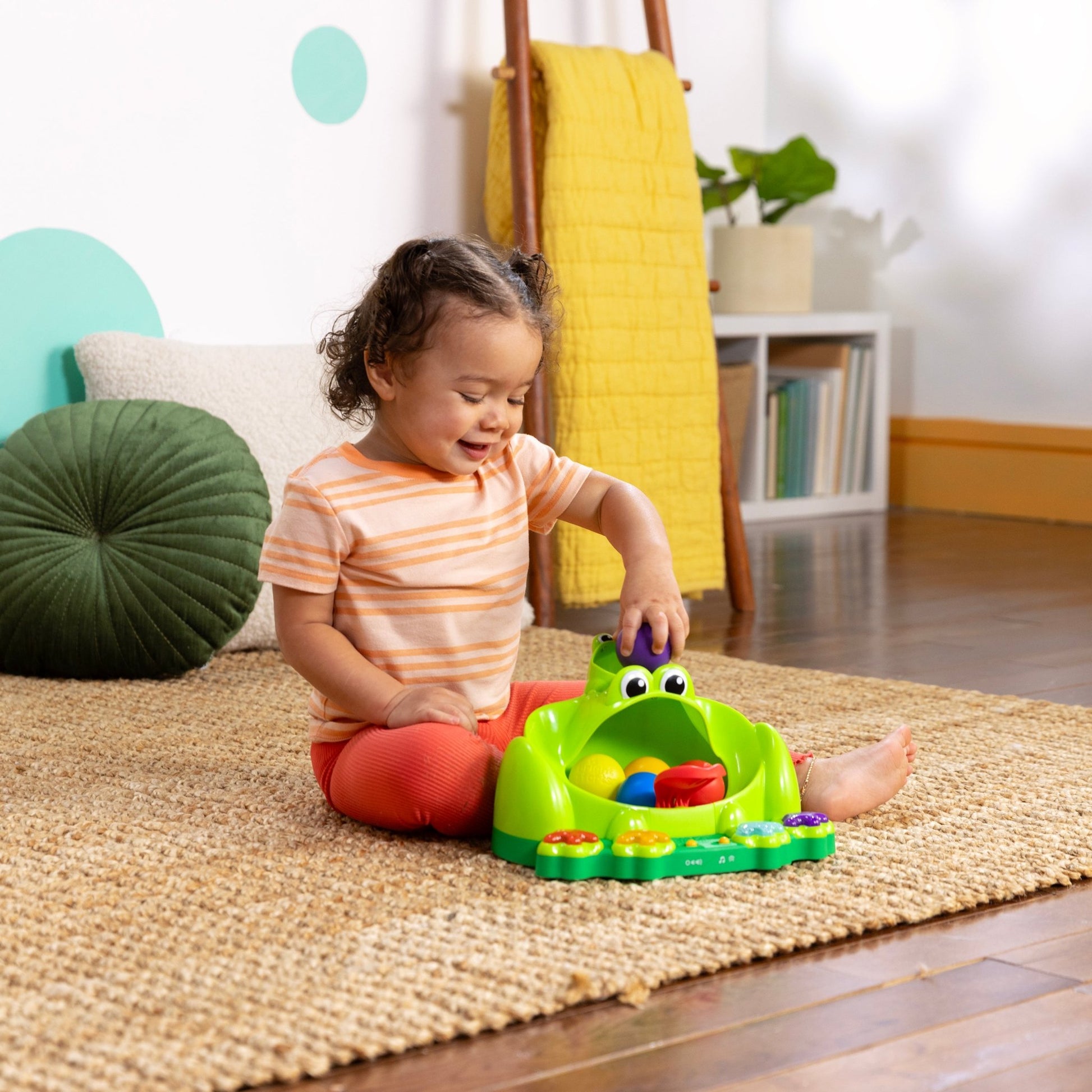 Bright Starts™ Poppin' Ball Frog™ Ball Play Toy - Premium for Kids in Qatar | Toysaro.com