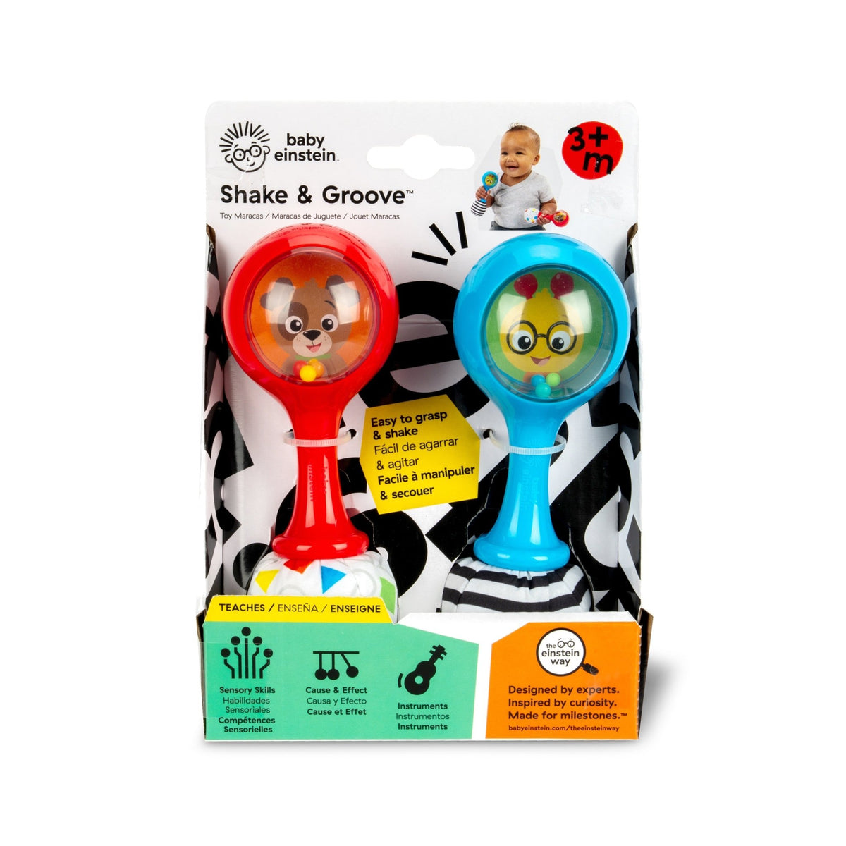 Baby Einstein™ Shake & Groove™ Toy Maracas - Premium for Kids in Qatar | Toysaro.com