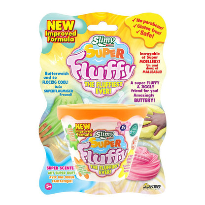 SUPER FLUFFY SLIMY on BLISTERCARD 100 gr. pink, yellow, orange and green - Premium for Kids in Qatar | Toysaro.com