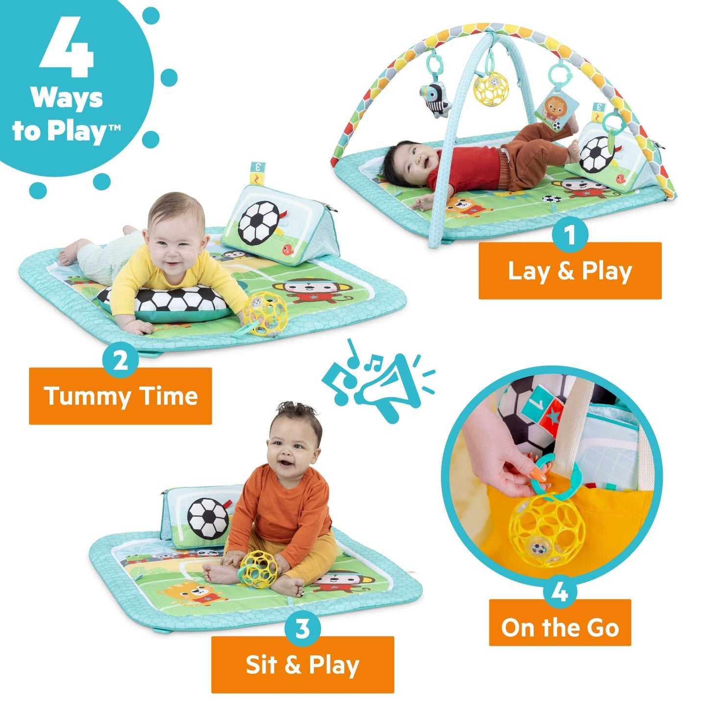 Bright Starts™ Grip & Kick™ Activity Gym - Premium for Kids in Qatar | Toysaro.com