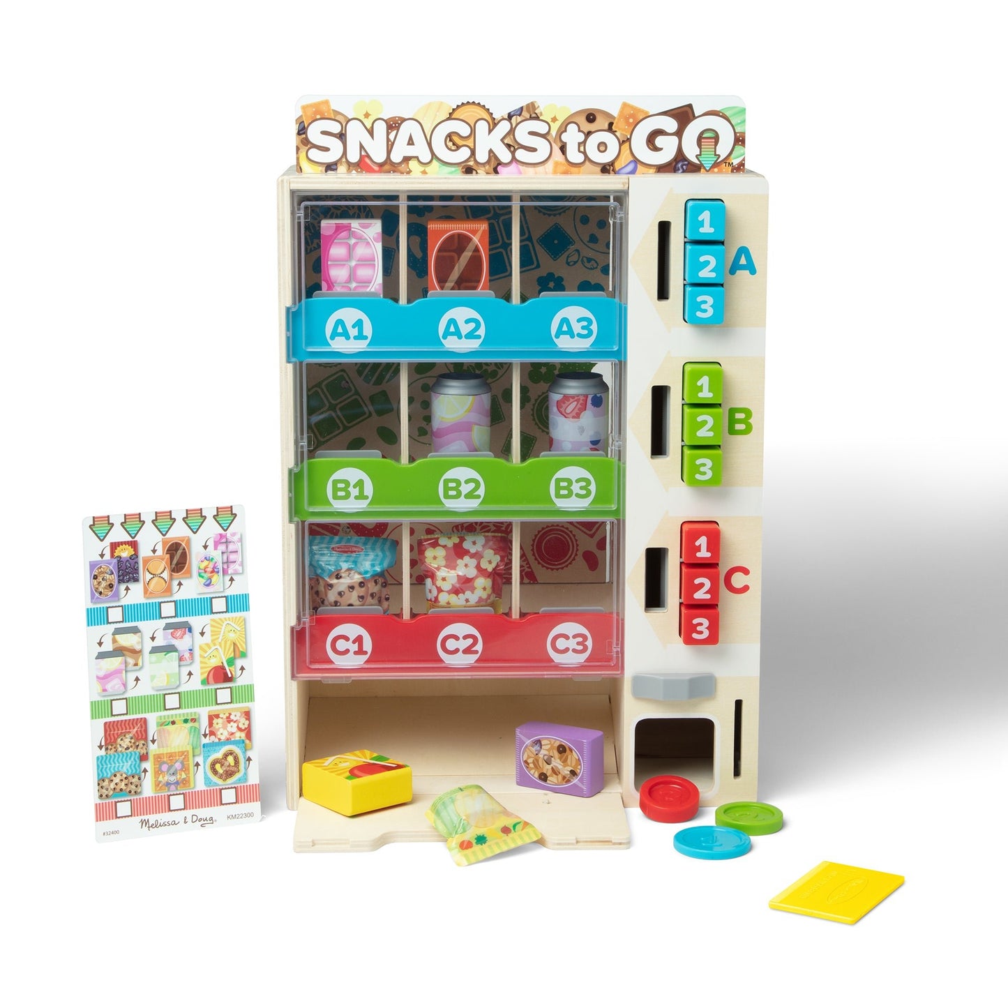 Melissa and Doug Sort, Stock, Select Wooden Vending Machine Play Set - Premium for Kids in Qatar | Toysaro.com