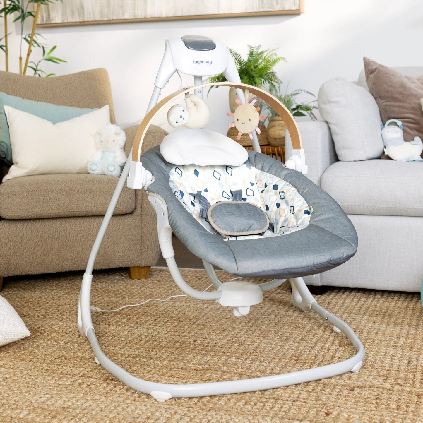 Ingenuity™SimpleComfort™ Compact Soothing Swing - Parker™ - Premium for Kids in Qatar | Toysaro.com