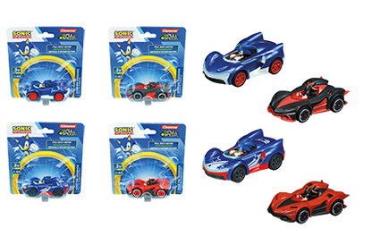 PULL N SPEED SONIC RACING BLISTER - Premium for Kids in Qatar | Toysaro.com