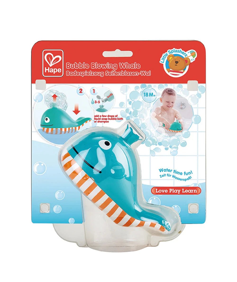 Hape Bubble Blowing Whale Bath Toy - Blue - Premium for Kids in Qatar | Toysaro.com