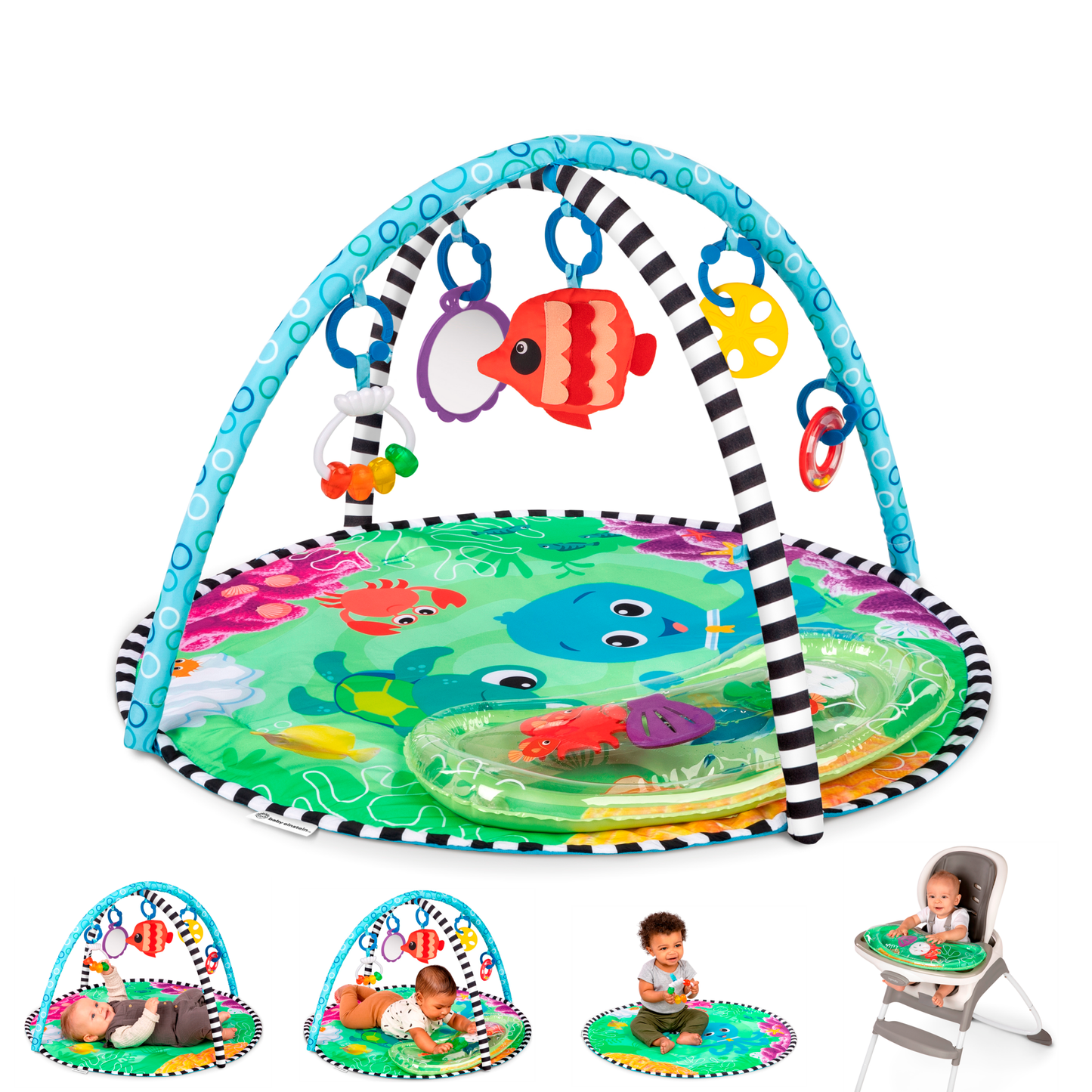 Baby Einstein™Sea Floor Explorers™ 2 - in - 1 Water Mat Play Gym - Premium for Kids in Qatar | Toysaro.com