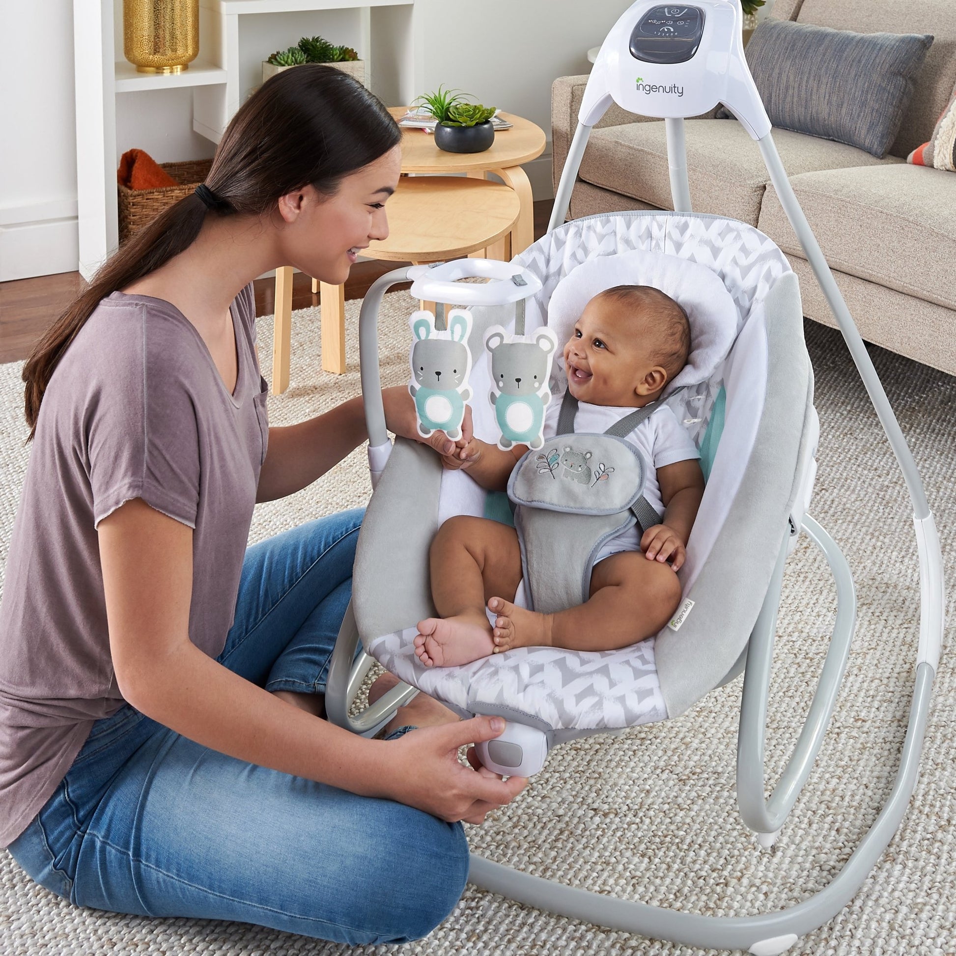 INGENUITY SIMPLECOMFORT SWING & ROCKER: RAYLAN - Premium for Kids in Qatar | Toysaro.com