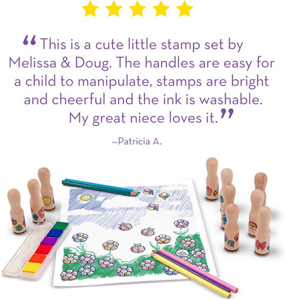 Melissa and Doug Deluxe Happy Handle Stamp Set - Premium for Kids in Qatar | Toysaro.com
