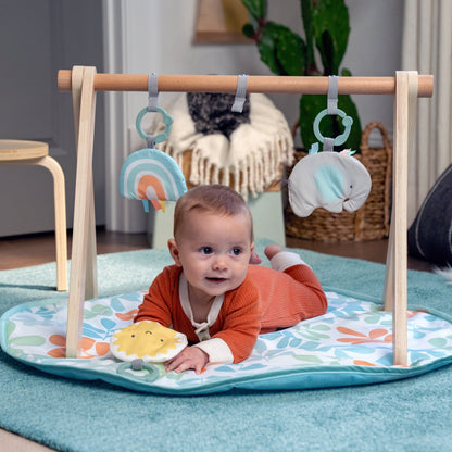 Ingenuity Sun Valley™ Wooden Toy Arch & Play Mat - Premium for Kids in Qatar | Toysaro.com